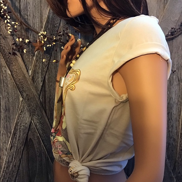 ONE LEFT/Boho Gypsy Wild Child Retro Vintage Tee - Picture 6 of 10